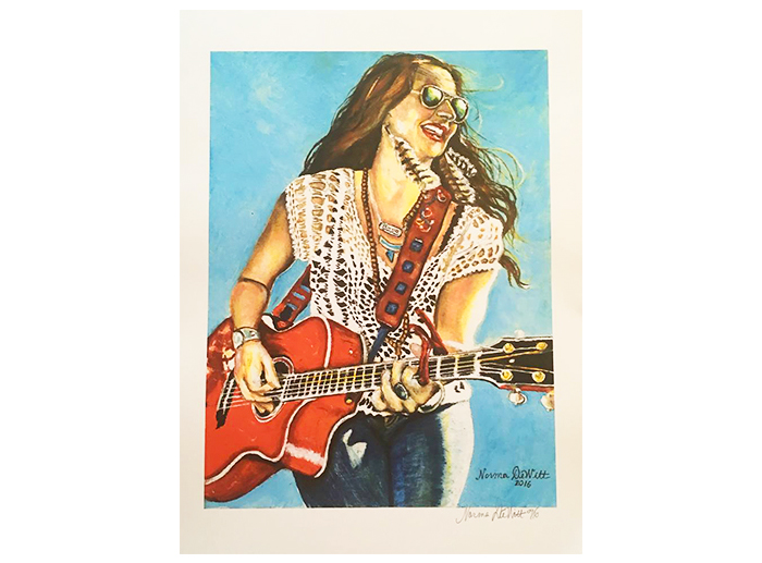 Autographed Print of Painting of Wendy by Norma Dewitt